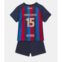 Barcelona Andreas Christensen #15 Fotballklær Hjemmedraktsett Barn 2022-23 Kortermet (+ korte bukser)